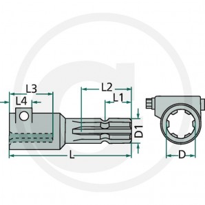 PIESA DE REDUCTIE CU SURUB FIXARE