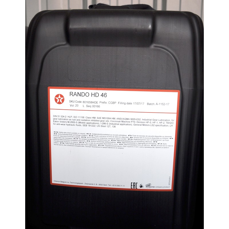 Ulei Texaco Rando HD46 20L