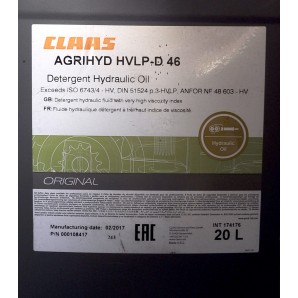 Ulei Claas Agrihyd HVLP46 20L