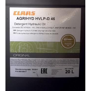 Ulei Claas Agrihyd HVLP46 20L