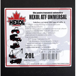 Ulei Hexol ATF Universal 20L