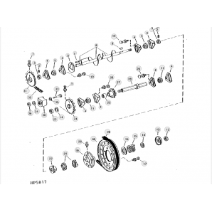Pinion John Deere H134603, H134603JD
