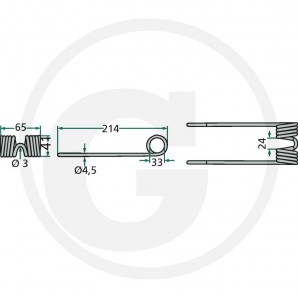 Dinte presa E41833 John Deere