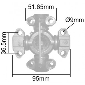 Cruce cardan 84355373, 1981084C1, 394125A1
