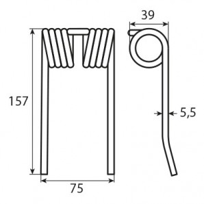 Dinte pick-up Krone 937919.0, LS60016, 59.556, 937.920.0