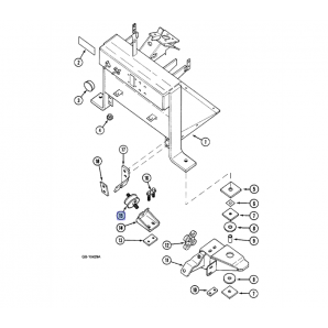 Suport cabina fata Case IH 3399959R1, IH3399959