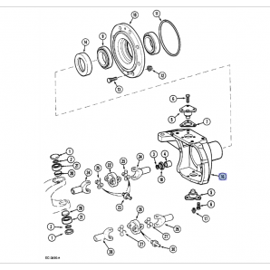 Carcasa planetara dreapta Case, John Deere 81414C1