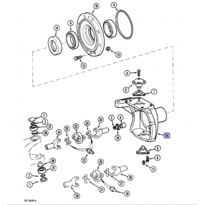 Carcasa punte fata stanga Case, John Deere 81413C1