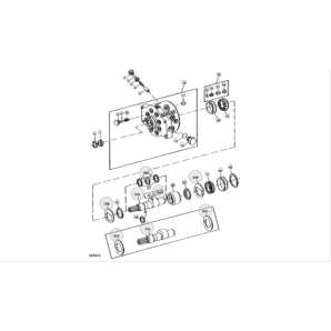 Pompa hidraulica John Deere 50cm3 AR94660, RE13377, AR56160, AR101807