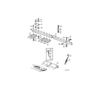Deget triplu H25603, H153855 John Deere