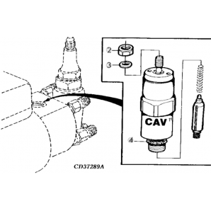 Solenoid pompa injectie John Deere, Renault RE54064