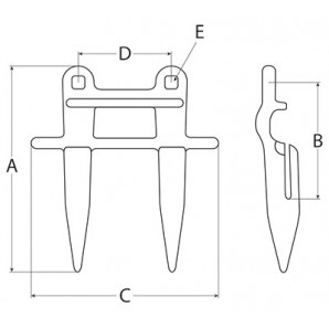 Deget triplu H25603, H153855 John Deere