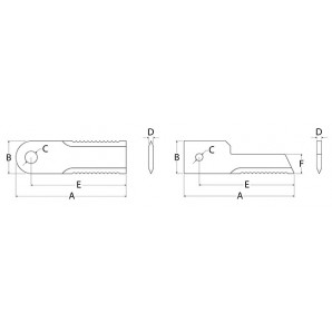 Cutit tocator Rasspe HF44443