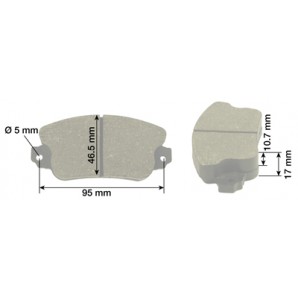Set 8 placute frana Merlo 025964, 046917