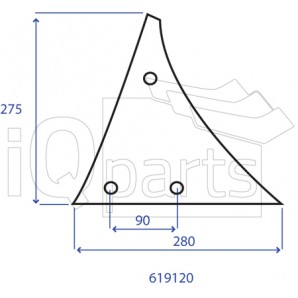 Piept cormana dreapta Kuhn 619120