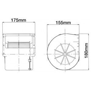 Ventilator John Deere AL215704, AL110881,  AL173961