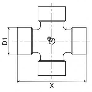 Cruce cardan Welger Claas Markant 34x90
