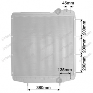 Radiator Case IH A190663, A184225, A184439, A184441, A184443