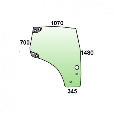 Geam usa CASE IH MAXXUM 100-140 DR