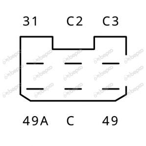 Releu semnalizare Case IH 1964535C2