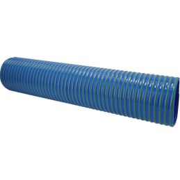 Furtun vidanja din PVC albastru/verde 8"