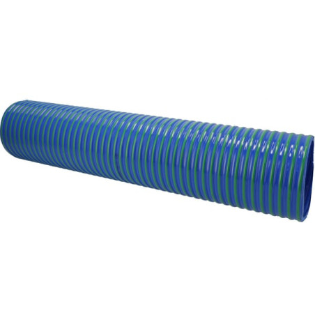 Furtun vidanja din PVC albastru/verde 8"