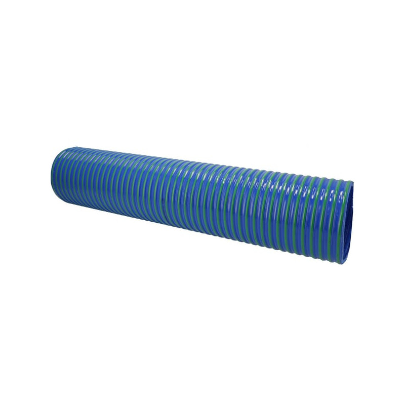 Furtun vidanja din PVC albastru/verde 8" 10m