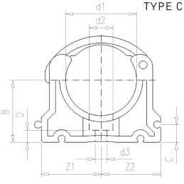 Colier conducta 3/4"