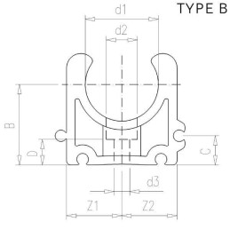 Clema fixare tevi 25/34