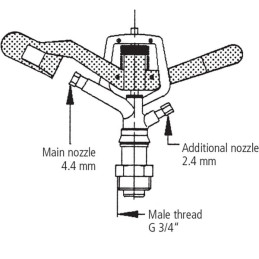 Sprinkler V35 BU 3/4"